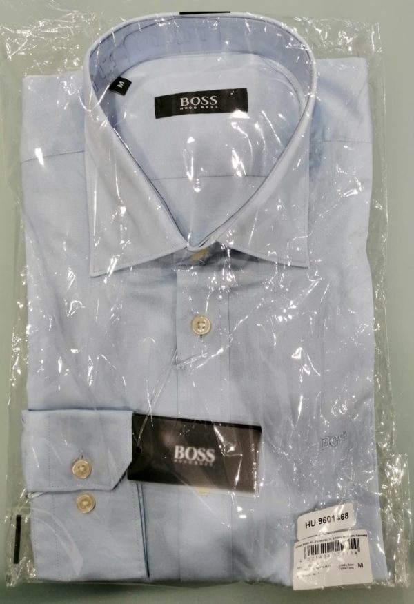 Hugo Boss Camicia Uomo In Cotone/Elastan Slim Fit Tinta Unita Prezzo Affare