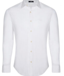 Hugo Boss Camicia Uomo In Cotone/Elastan Slim Fit Tinta Unita Prezzo Affare