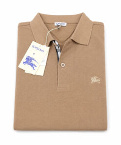 Burberry London Polo Uomo in Cotone Oxford Manica Corta Classic Fit Prezzo Affare