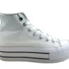 Rifle Jeans 110166 Scarpe Donna Casual Sneakers High in Canvas Zeppa Alta