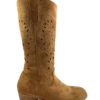 Stivale Donna Estivo 89959 In Camoscio Traforato Casual