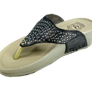 Fly Flot 38B67 Sandalo Infradito Donna Vera Pelle Zeppa Comoda