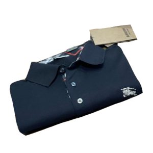 Burberry London Polo Uomo in Cotone Oxford Manica Corta Classic Fit Prezzo Affare