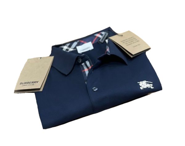 Burberry London Polo Uomo in Cotone Oxford Manica Corta Classic Fit Prezzo Affare
