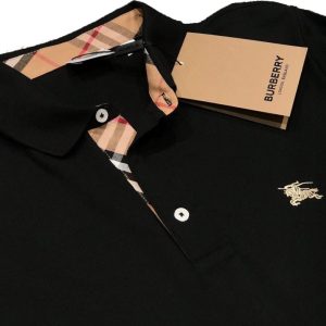 Burberry London Polo Uomo in Cotone Oxford Manica Corta Classic Fit Prezzo Affare