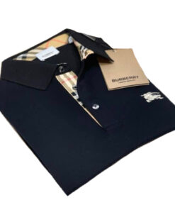 Burberry London Polo Uomo in Cotone Oxford Manica Corta Classic Fit Prezzo Affare