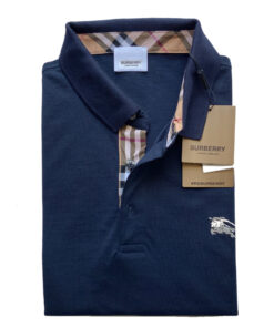 Burberry London Polo Uomo in Cotone Oxford Manica Corta Classic Fit Prezzo Affare