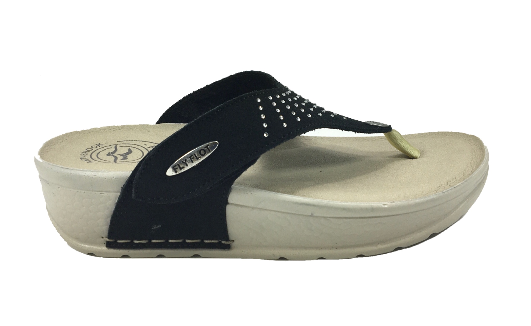 Fly flot infradito con zeppa donna taupe - Stileo.it
