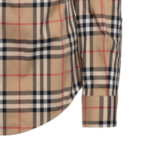 Burberry London 8022284 Camicia Uomo in Cotone Pattern a Quadri Prezzo Affare