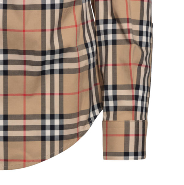 Burberry London 8022284 Camicia Uomo in Cotone Pattern a Quadri Prezzo Affare