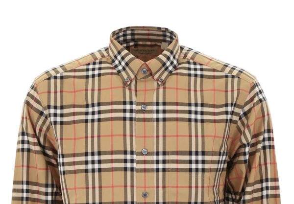 Burberry London 8001236 Camicia Uomo in Cotone Pattern a Quadri Prezzo