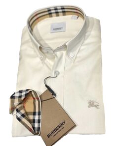 Burberry London Camicia Uomo Cotone Oxford Button Down Classic Fit Prezzo Affare
