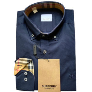 Burberry London Camicia Uomo Cotone Oxford Button Down Classic Fit Prezzo Affare