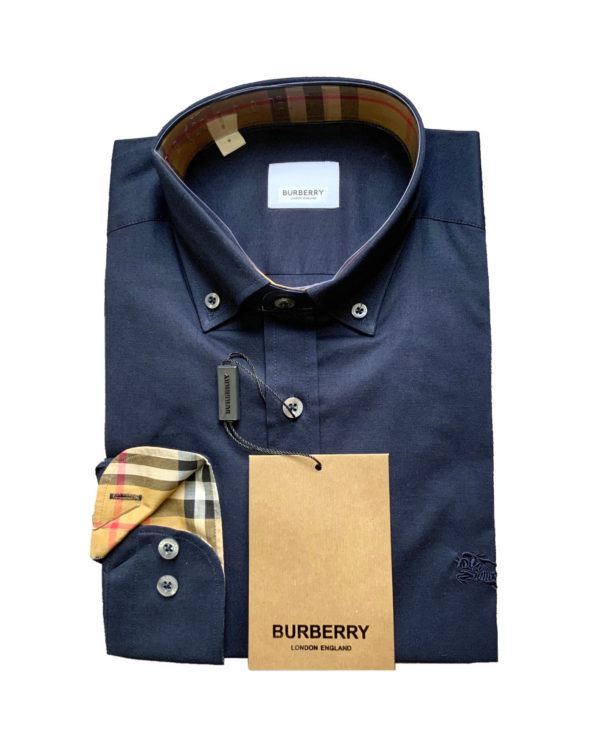Burberry London Camicia Uomo Cotone Oxford Button Down Classic Fit Prezzo Affare