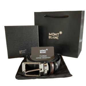 MontBlanc Cintura Uomo Reversibile Casual / Elegante Vera Pelle Prezzo Affare