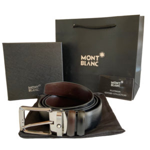 MontBlanc Cintura Uomo Reversibile Casual / Elegante Vera Pelle Prezzo Affare