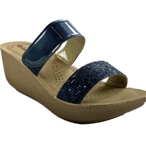 InBlu ZF000029 Sandali Donna Casual Con Strappo Zeppa Comoda Cm 6