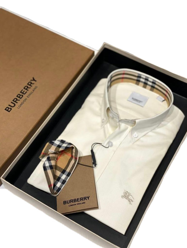 Burberry London Camicia Uomo Cotone Oxford Button Down Classic Fit Prezzo Affare