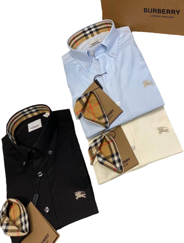 Burberry London Camicia Uomo Cotone Oxford Button Down Classic Fit Prezzo Affare