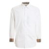 Burberry 8008703 1003 Camicia Uomo in Cotone Stretch Logo in Tinta Prezzo Affare