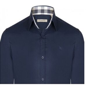 Burberry 8008703 1003 Camicia Uomo in Cotone Stretch Logo in Tinta Prezzo Affare