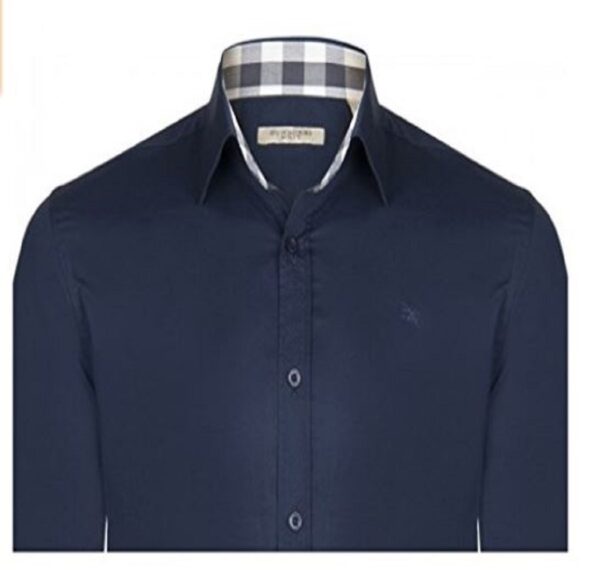 Burberry 8008703 1003 Camicia Uomo in Cotone Stretch Logo in Tinta Prezzo Affare