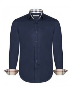 Burberry 8008703 1003 Camicia Uomo in Cotone Stretch Logo in Tinta Prezzo Affare