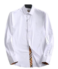 Burberry 8008703 1003 Camicia Uomo in Cotone Stretch Logo in Tinta Prezzo Affare
