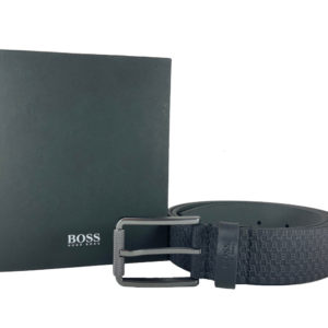 Hugo Boss Cintura Uomo In Pelle Gommata Stampa HB Prezzo Affare