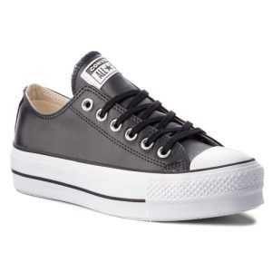 Converse All Star Ox Platform 561681C Scarpe Donna Sneakers In Pelle Prezzo Affare