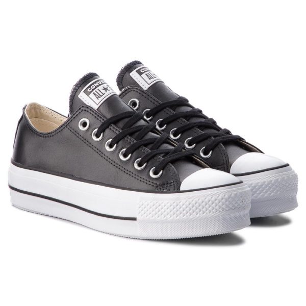 Converse All Star Ox Platform 561681C Scarpe Donna Sneakers In Pelle Prezzo Affare