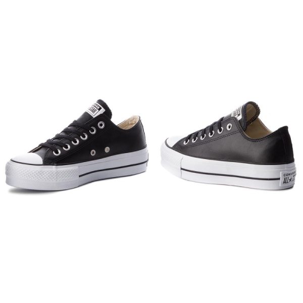 Converse All Star Ox Platform 561681C Scarpe Donna Sneakers In Pelle Prezzo Affare