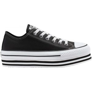 Converse All Star Platform Ox 565828C Scarpe Donna In Pelle Sneakers Prezzo Affare