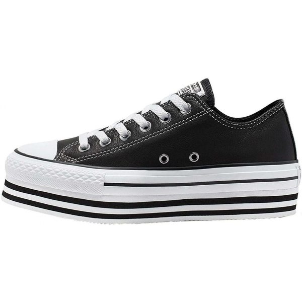 Converse All Star Platform Ox 565828C Scarpe Donna In Pelle Sneakers Prezzo Affare