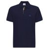 Burberry London Polo Uomo In Cotone Oxford Manica Corta Regular Fit Logo in Tinta Prezzo Affare