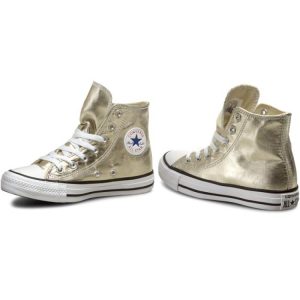 Converse All Star Hi 153178C Chuck Taylor Scarpe Sneakers Unisex In Pelle Prezzo Affare