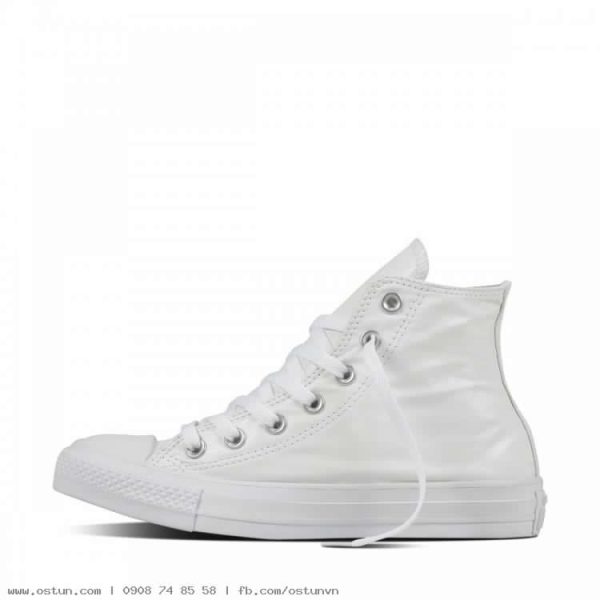 Converse All Star Hi 155559C Chuck Taylor Scarpe Sneakers Unisex In Pelle Prezzo Affare