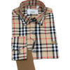 Burberry London Camicia Uomo Button Down in Cotone Pattern a Quadri Prezzo Affare