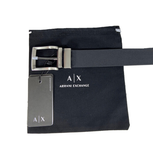 Armani Exchange 1307 Cintura Uomo 100% Authentic Reversibile Vera Pelle Prezzo Affare