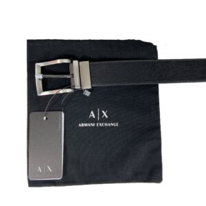 Armani Exchange 1952 Cintura Uomo 100% Authentic Reversibile Vera Pelle Prezzo Affare