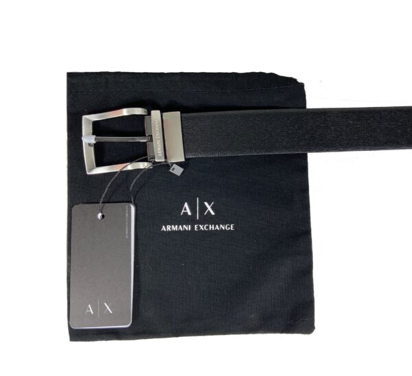 Armani Exchange 1952 Cintura Uomo 100% Authentic Reversibile Vera Pelle Prezzo Affare