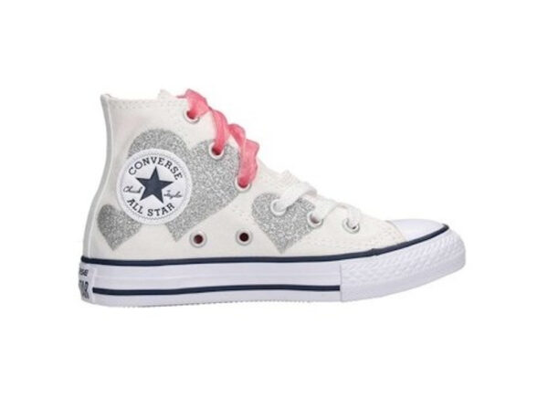 Converse All Star Hi 664044C Chuck Taylor Scarpe Sneakers Bambina In Canvas Prezzo Affare