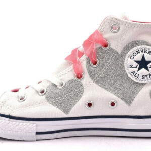Converse All Star Hi 664044C Chuck Taylor Scarpe Sneakers Bambina In Canvas Prezzo Affare