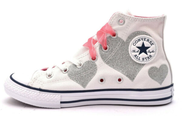 Converse All Star Hi 664044C Chuck Taylor Scarpe Sneakers Bambina In Canvas Prezzo Affare