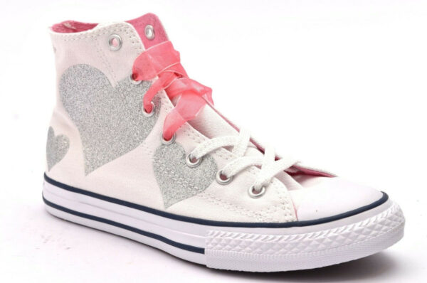 Converse All Star Hi 664044C Chuck Taylor Scarpe Sneakers Bambina In Canvas Prezzo Affare