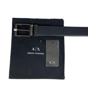 Armani Exchange 0310 Cintura Uomo 100% Authentic Reversibile Vera Pelle Prezzo Affare
