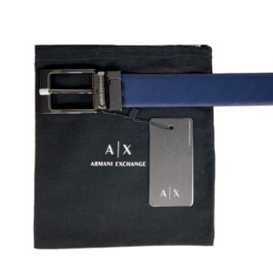 Armani Exchange 0310 Cintura Uomo 100% Authentic Reversibile Vera Pelle Prezzo Affare