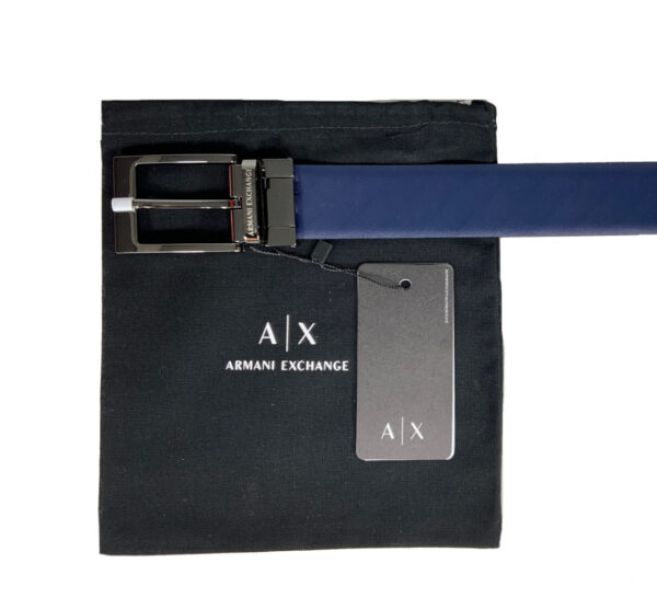 Armani Exchange 0310 Cintura Uomo 100% Authentic Reversibile Vera Pelle Prezzo Affare