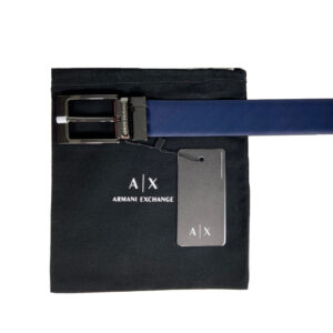 Armani Exchange 1904 Cintura Uomo 100% Authentic Reversibile Vera Pelle Prezzo Affare