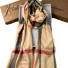Burberry Pashmina Sciarpa Donna in Cashmere Cm 180x70 Special Price